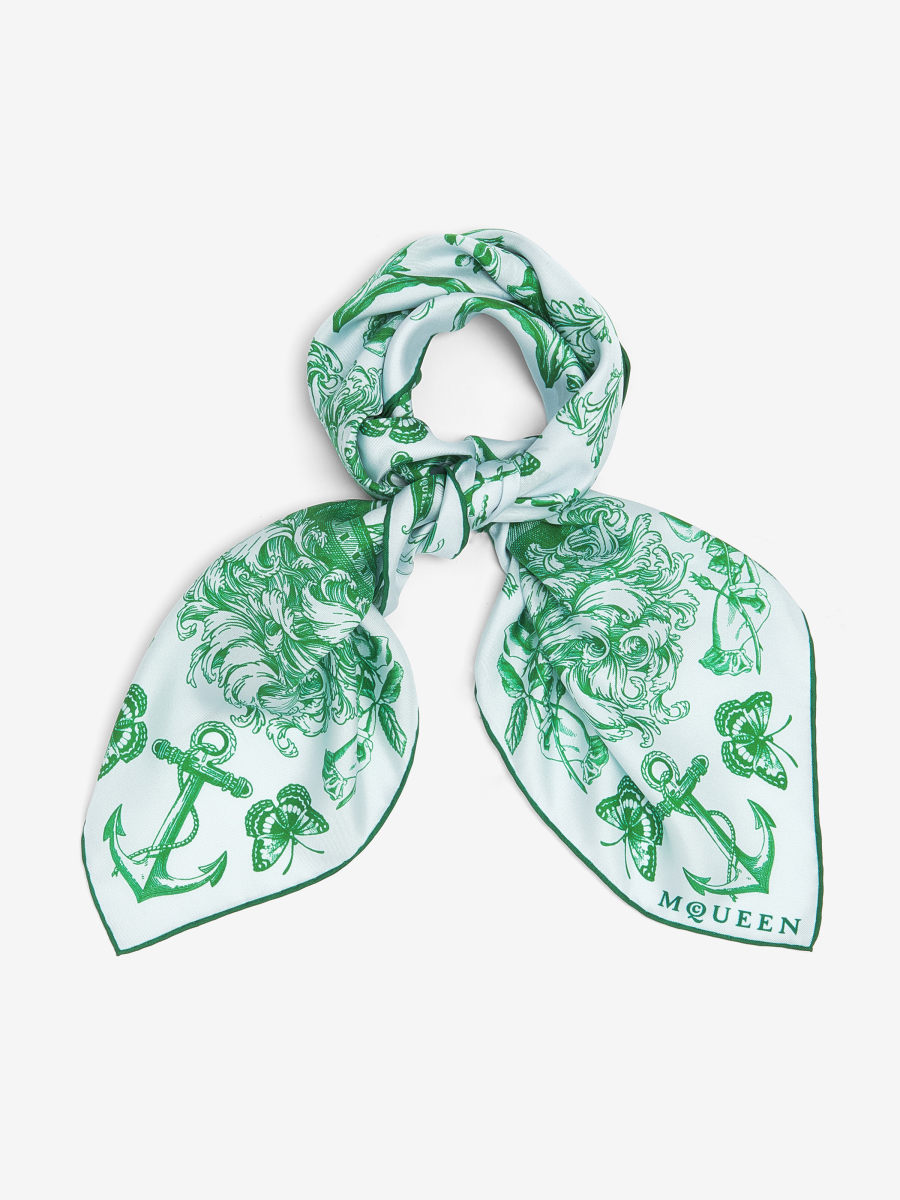 ALEXANDER MCQUEEN - Sailor Tattoo Foulard - Item 8357313001Q6974